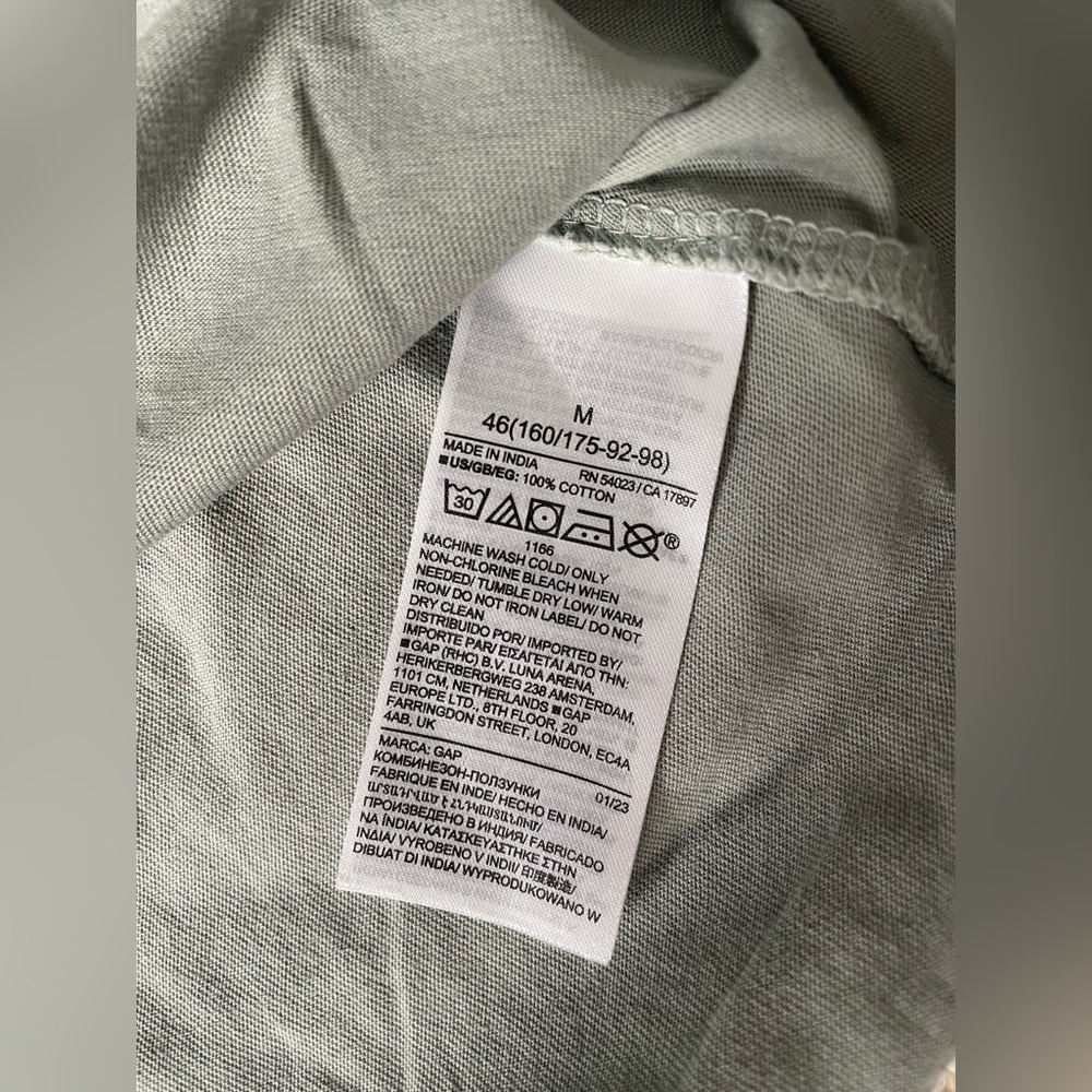GAP Sage Green Tie-Front Tee - Picture 8 of 11